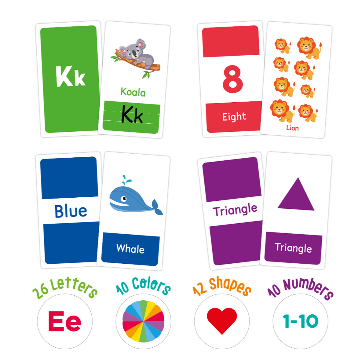 58 Uds. Tarjetas didácticas de - Abc Kids Early Education reseña y precio